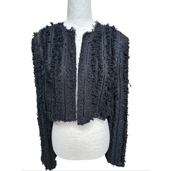 Zara Limited Edition Textured Cropped Jacket, NWT, M - Picture 11 of 16